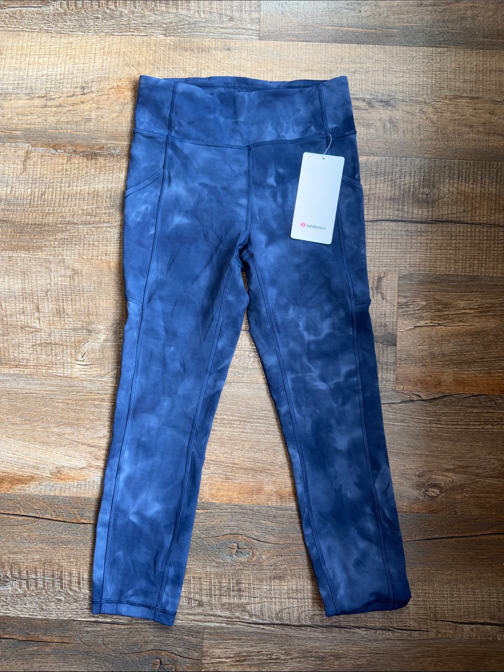 Lululemon Invigorate Crop Diamond Dye Tie-Dye High-Rise Leggings 23”